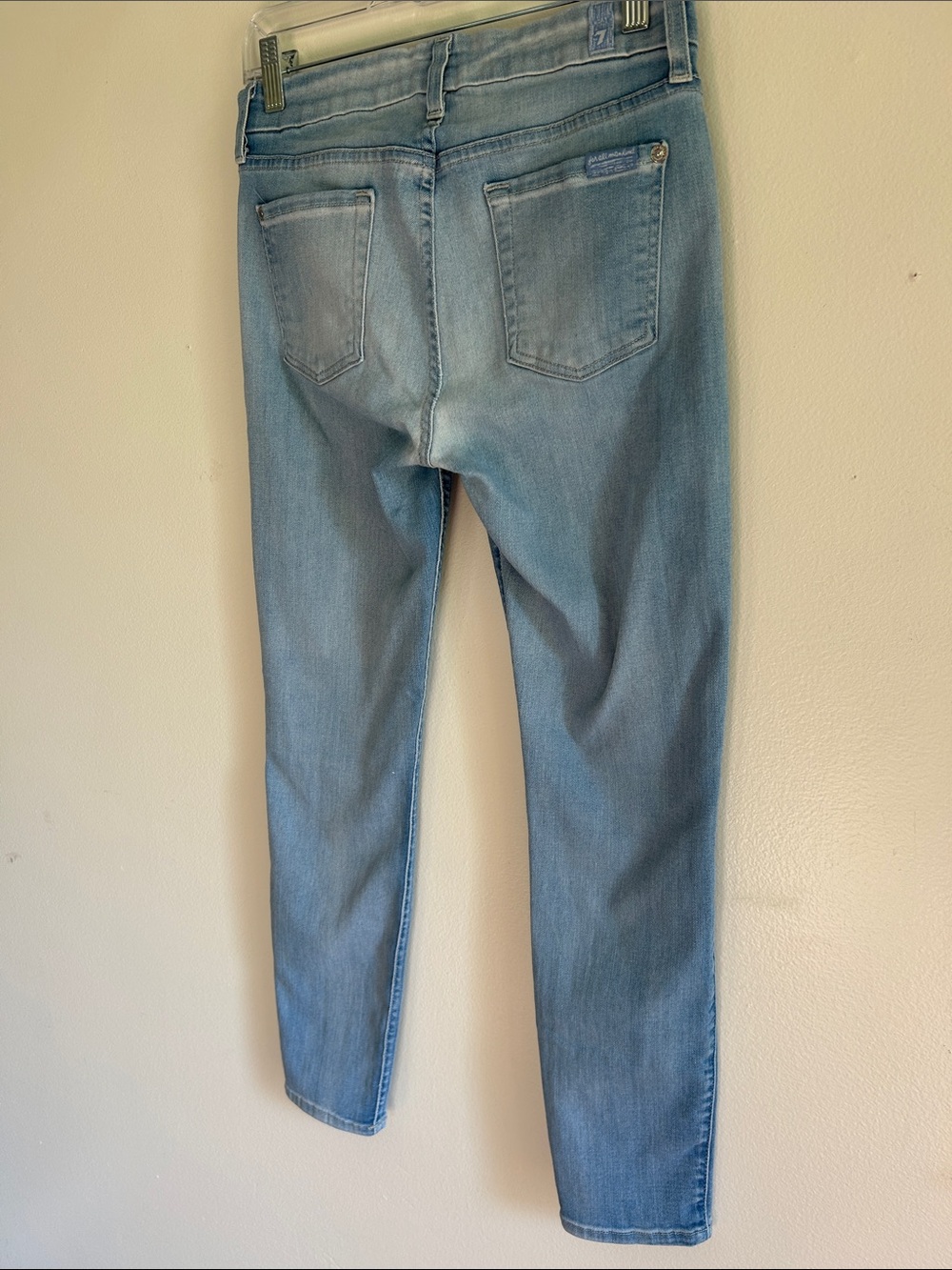 Seven for all Mankind 7Fam the Midrise Cropped Skinny Jeans Size 26 - Picture 8 of 11